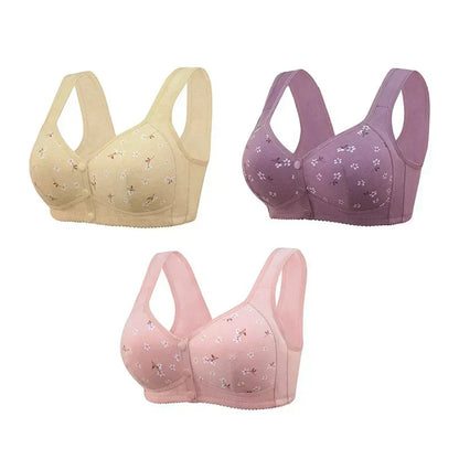 2025 New Anti Sagging Front Open Cooling Cotton Bra